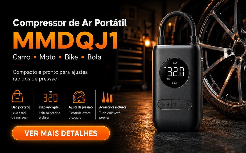 Compressor de Ar Portátil Digital MMDQJ1
