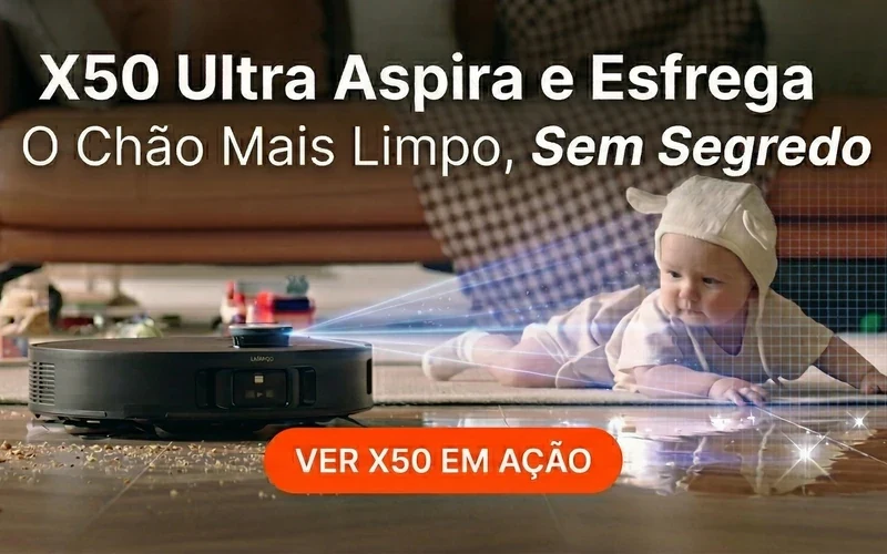 X50 Ultra aspira e esfrega