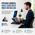 Imagem 5 de Suporte para Notebook com Cooler Duplo, 8 Níveis de Ajuste e USB Extra para Notebooks até 17"