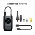 Imagem 2 de Bomba de Ar Portátil MMDQJ1 para Carro, Moto, Bike e Bola