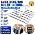 Imagem 4 de Cabide Organizador 5 Divisórias para Calças e Saias