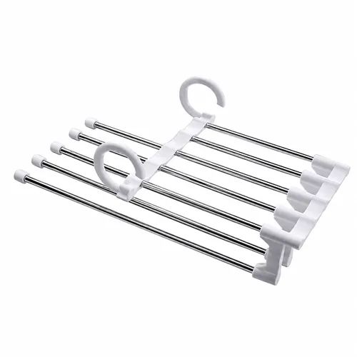Cabide Organizador 5 Divisórias para Calças e Saias