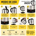 Imagem 2 de Chaleira Elétrica Inox 1,8L 110V