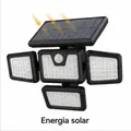Imagem 3 de Lâmpada Solar de Jardim 141 LEDs IP65 Ajustável para Parede