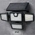 Imagem 4 de Lâmpada Solar de Jardim 141 LEDs IP65 Ajustável para Parede