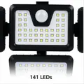 Imagem 5 de Lâmpada Solar de Jardim 141 LEDs IP65 Ajustável para Parede