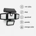 Imagem 6 de Lâmpada Solar de Jardim 141 LEDs IP65 Ajustável para Parede