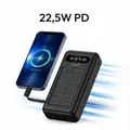 Imagem 2 de Power Bank Solar Celark 20.000mAh com 3 Cabos e Carga Rápida 22,5W